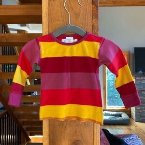 Sweet Peanuts Long Sleeve Shirt size 6-12 months in organic cotton